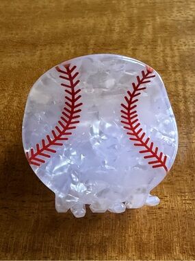 Baseball Hair Claw Clip